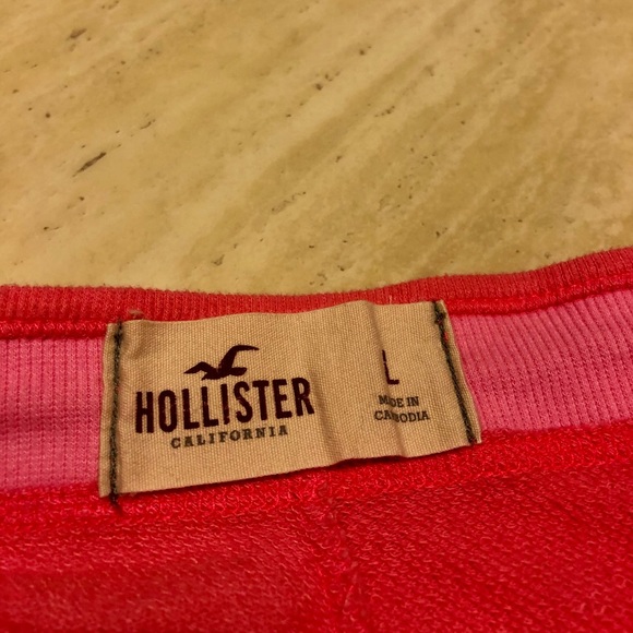 Hollister Pink Heart Sweatpants L - Picture 5 of 5